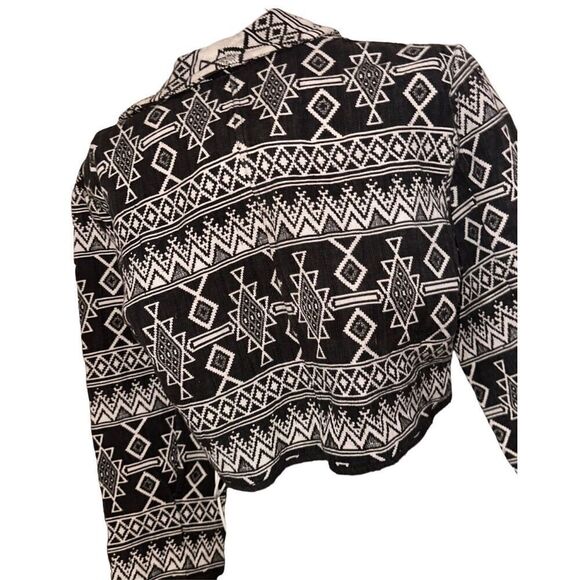 Authentic VINTAGE VTG RARE FLASHBACK SOUTHWESTERN CROPPED WESTERN AZTEC KILIM Th - Picture 5 of 8